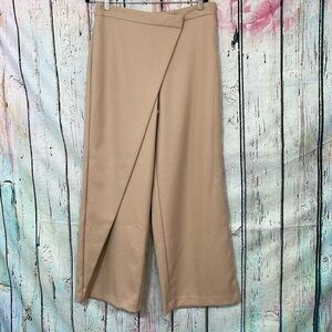 Zara Khaki Crossover Trousers L